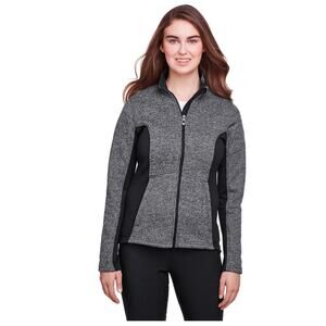 Spyder Constant Full Zip Sweater Fleece Hybrid Jacket Charcoal Heather S